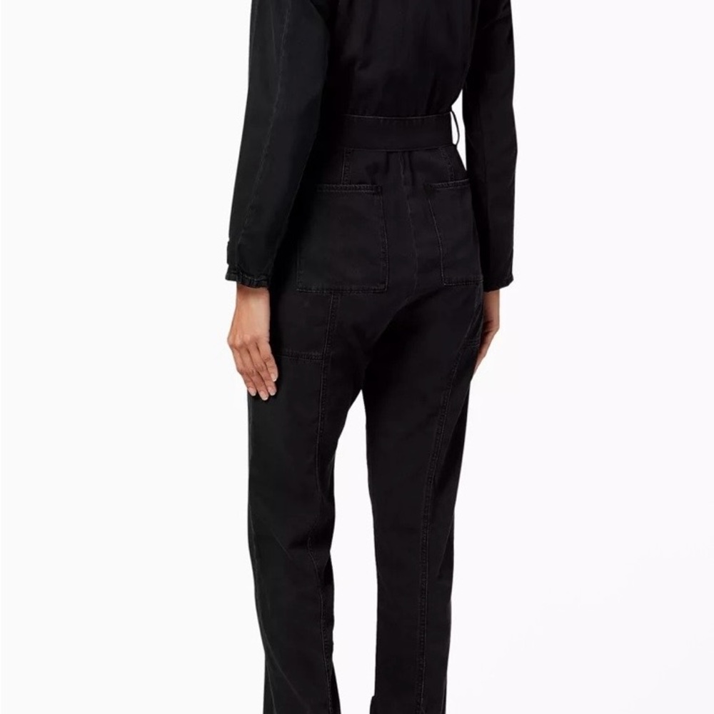 Good American Hourglass Women's Black Denim Jumpsuit - Picture 3 of 10
